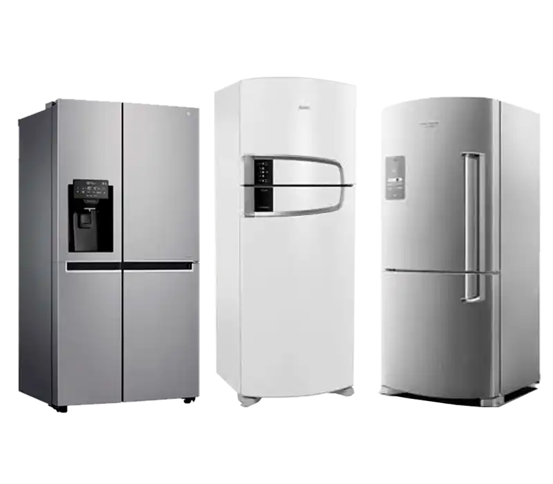 Geladeiras atendidas pela equipe da BH Refrigeradores
